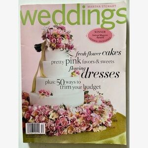 Vintage Martha Stewart Weddings Magazine, Summer 2005 - Pink Cakes Dresses